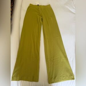 LESET Chartreuse Pointelle Boxer Pants